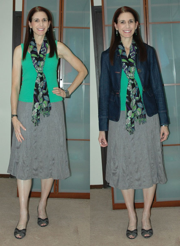 Project 333 Week One Outfit 3 (with and without jacket)