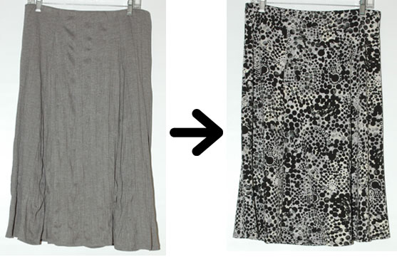 Project 333 swap - grey skirt