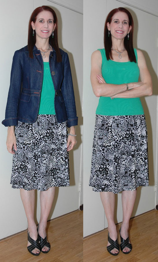 Project 333 Week Ten - Outfit #3 (with and without jacket)