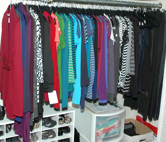 Pants Section of Closet