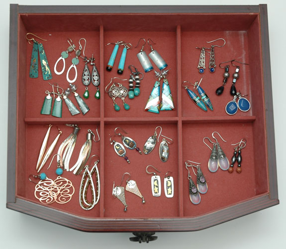My colorful earring collection