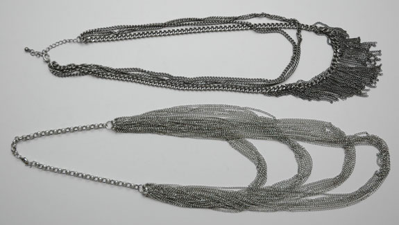 Necklaces Before Re-Styling