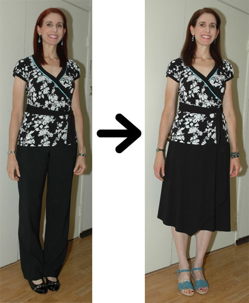 Restyling a Black and White Top