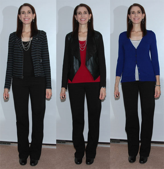 Wearing short toppers with pants