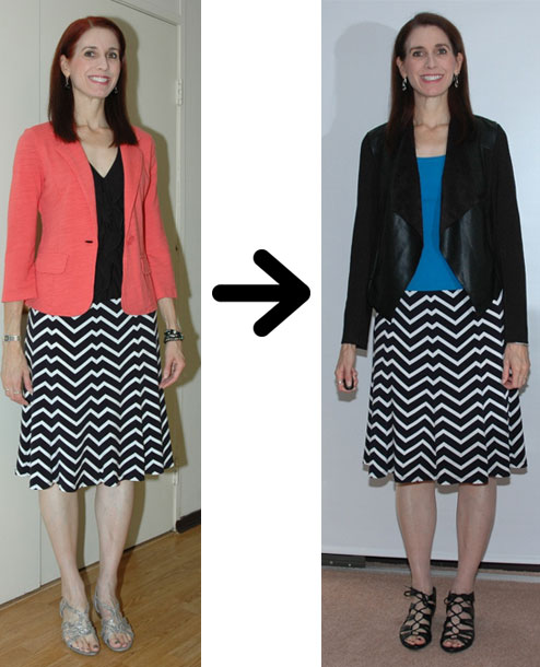 Zigzag skirt restyling