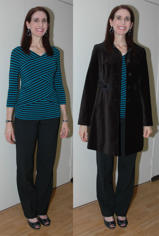 Black velvet coat outfit