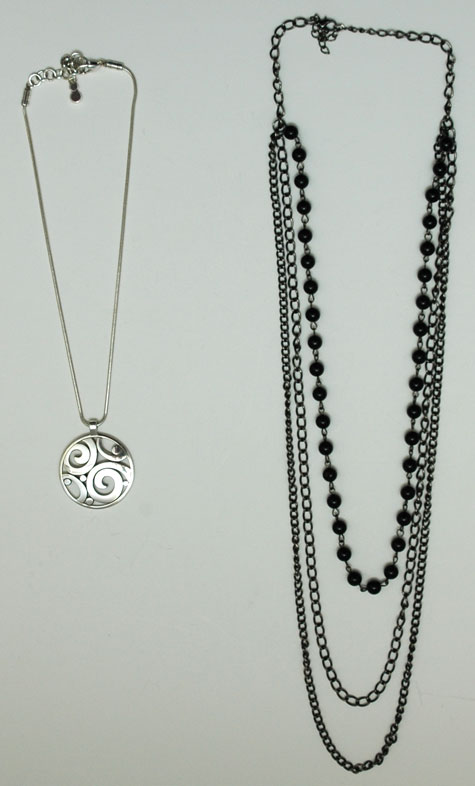Necklaces worn January and February 2015