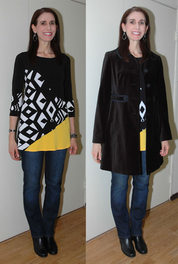 Printed tunic outfit