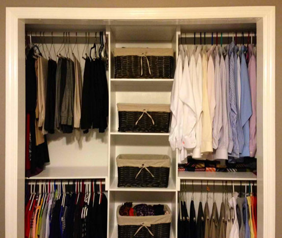 Do-it-yourself closet modifications
