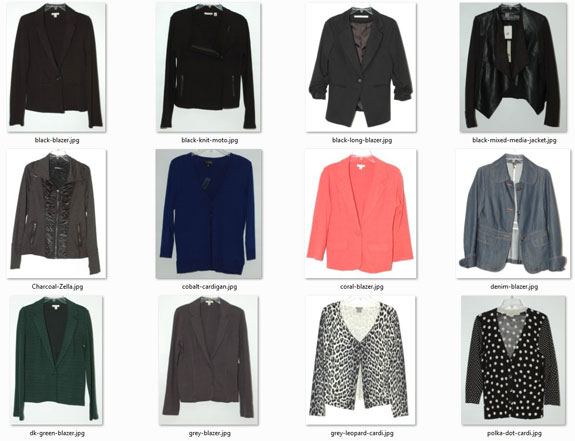 June 2015 - unworn jackets and cardis
