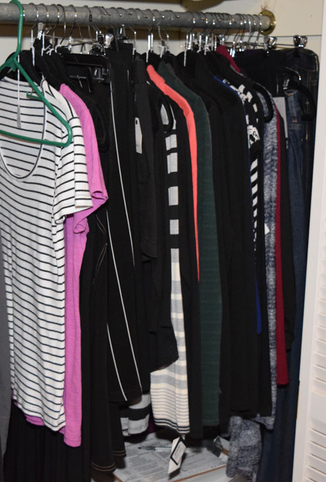 Closet "staging area" - October 2015