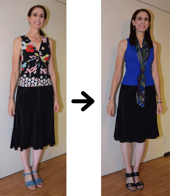 Shortening Seamed Skirt