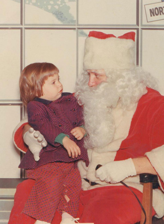 Age 2 with Santa