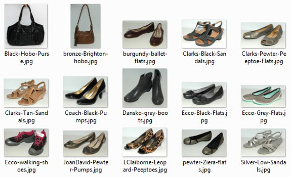 2015 purged shoes and bags