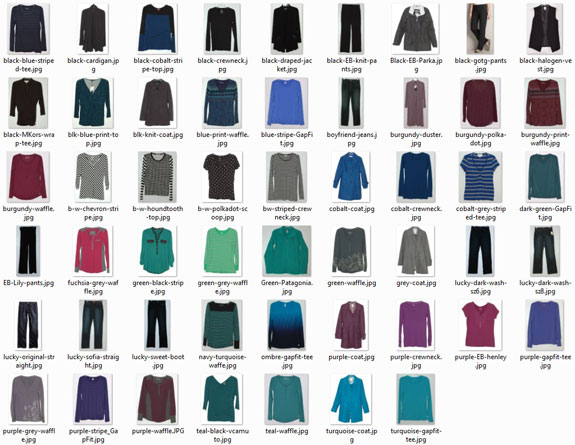 January 2016 - clothes worn