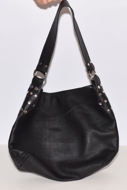 black studded purse
