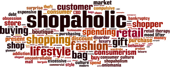 Shopaholic word cloud 