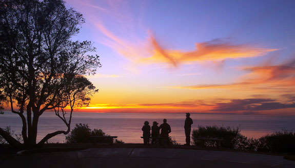 Sunset view from PLNU